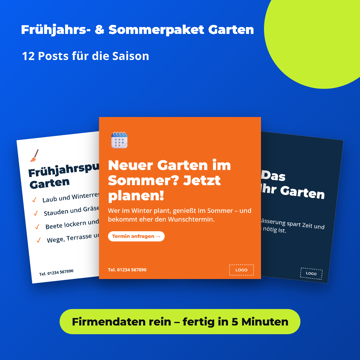 Vorschau: Frühjahrs- & Sommerpaket Garten: 12 Posts