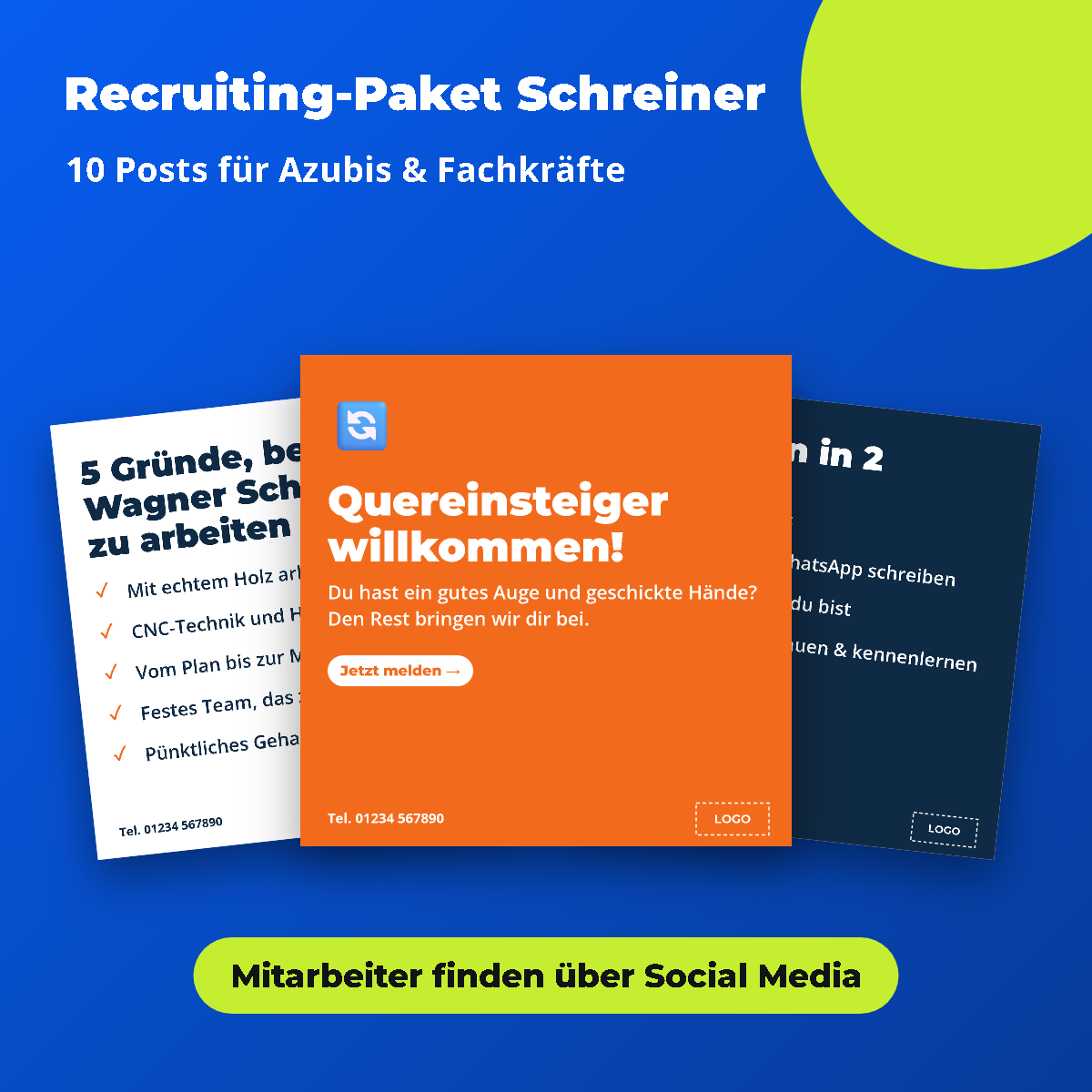 Vorschau: Recruiting-Paket Schreiner: Azubis & Fachkräfte